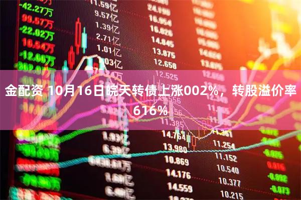 金配资 10月16日皖天转债上涨002%，转股溢价率616%